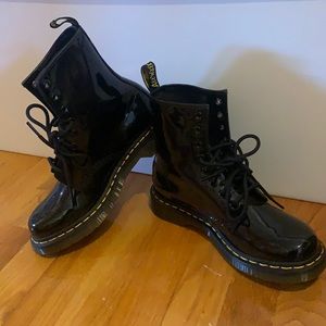 Dr Martens Black Patent  AirWair boots -worn once